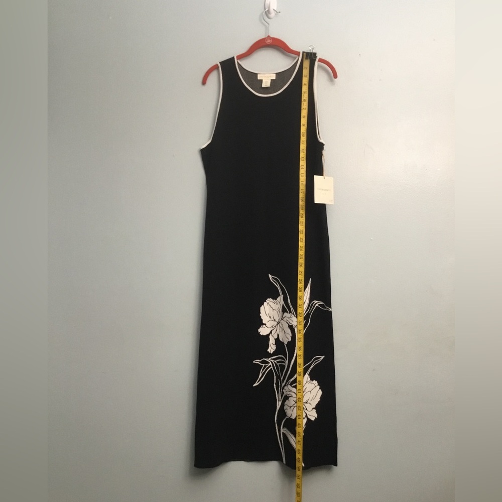 Cynthia Rowley Black and White Embellished Maxi Dress